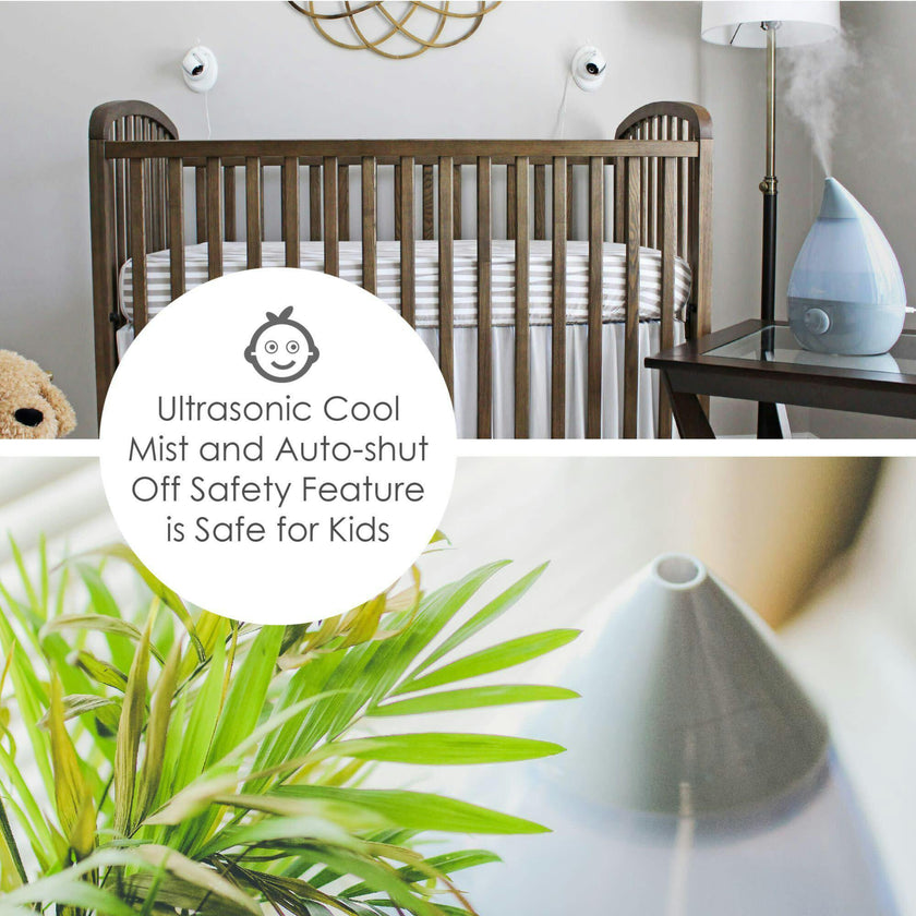 Ultrasonic Cool Mist Drop Shape Humidifier
