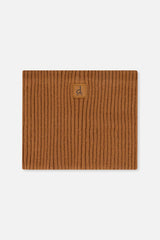 Baby Ribbed Knit Neckwarmer Brown Sugar