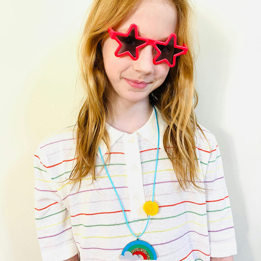 RAINBOWS ARE AWESOME NECKLACE