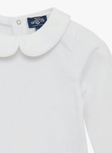 Baby Long-Sleeved Milo Bodysuit in White