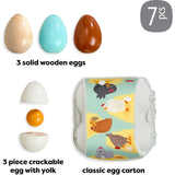 Creative Play – Wooden Eggs Play Food Set