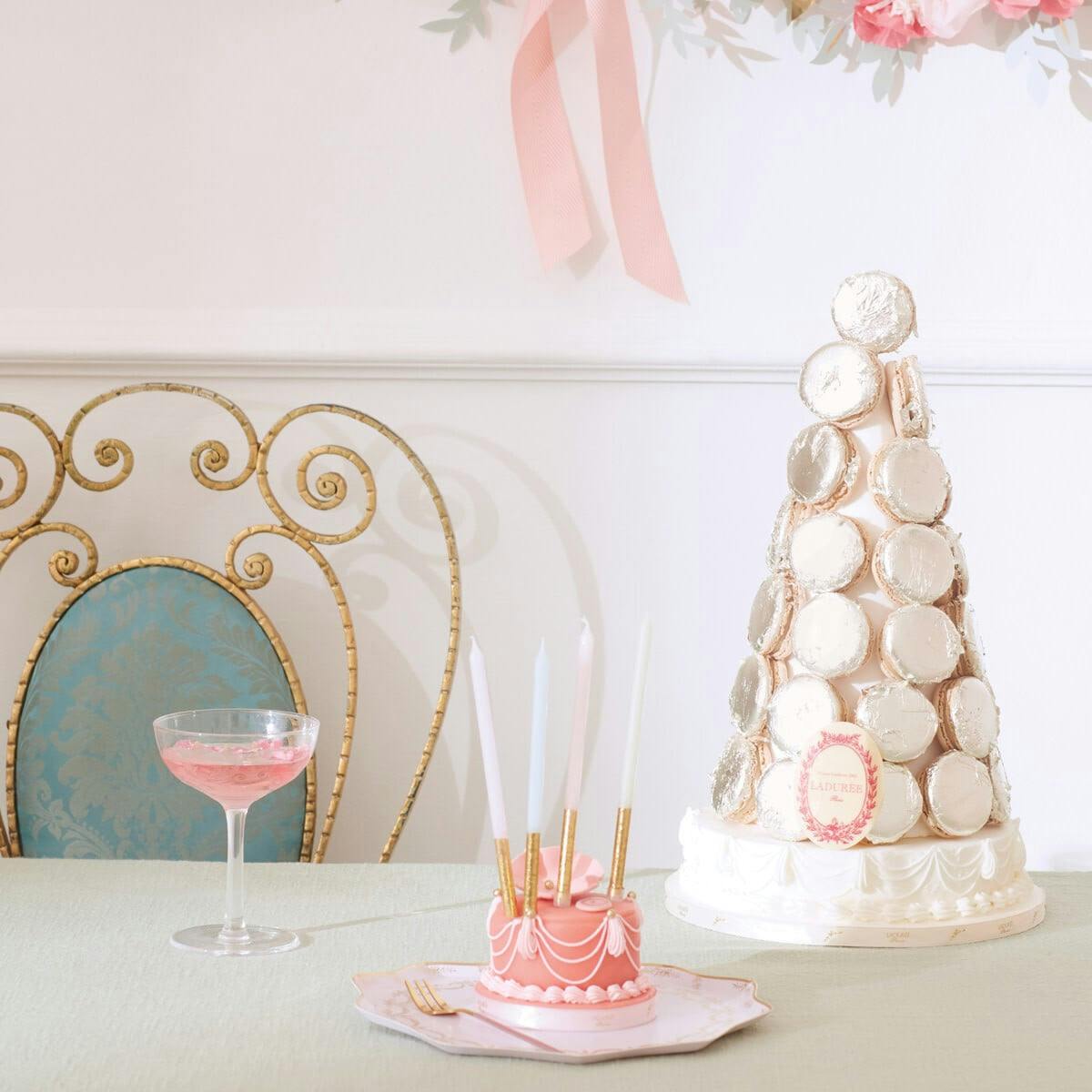 Ladurée Paris Gold Leaf Tapered Candles