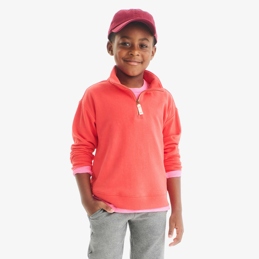 Kids quarter zip sweatshirt
