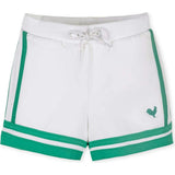 Organic French Terry Pull-On Short, White