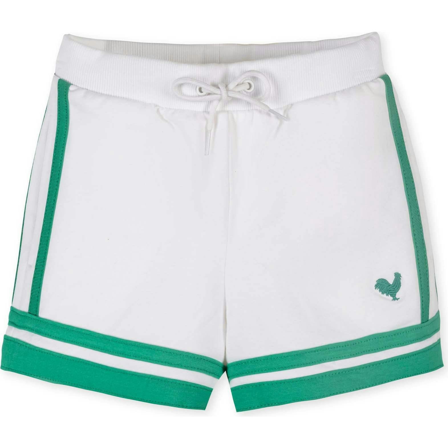Organic French Terry Pull-On Short, White