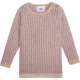 Ribbed Knit Long Sleeve Retro Top