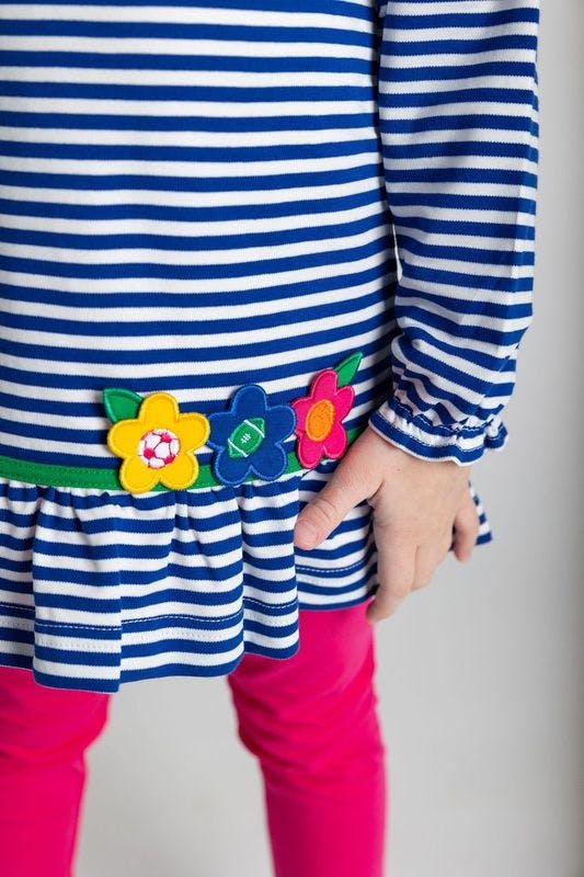 Knit Set With Flowers