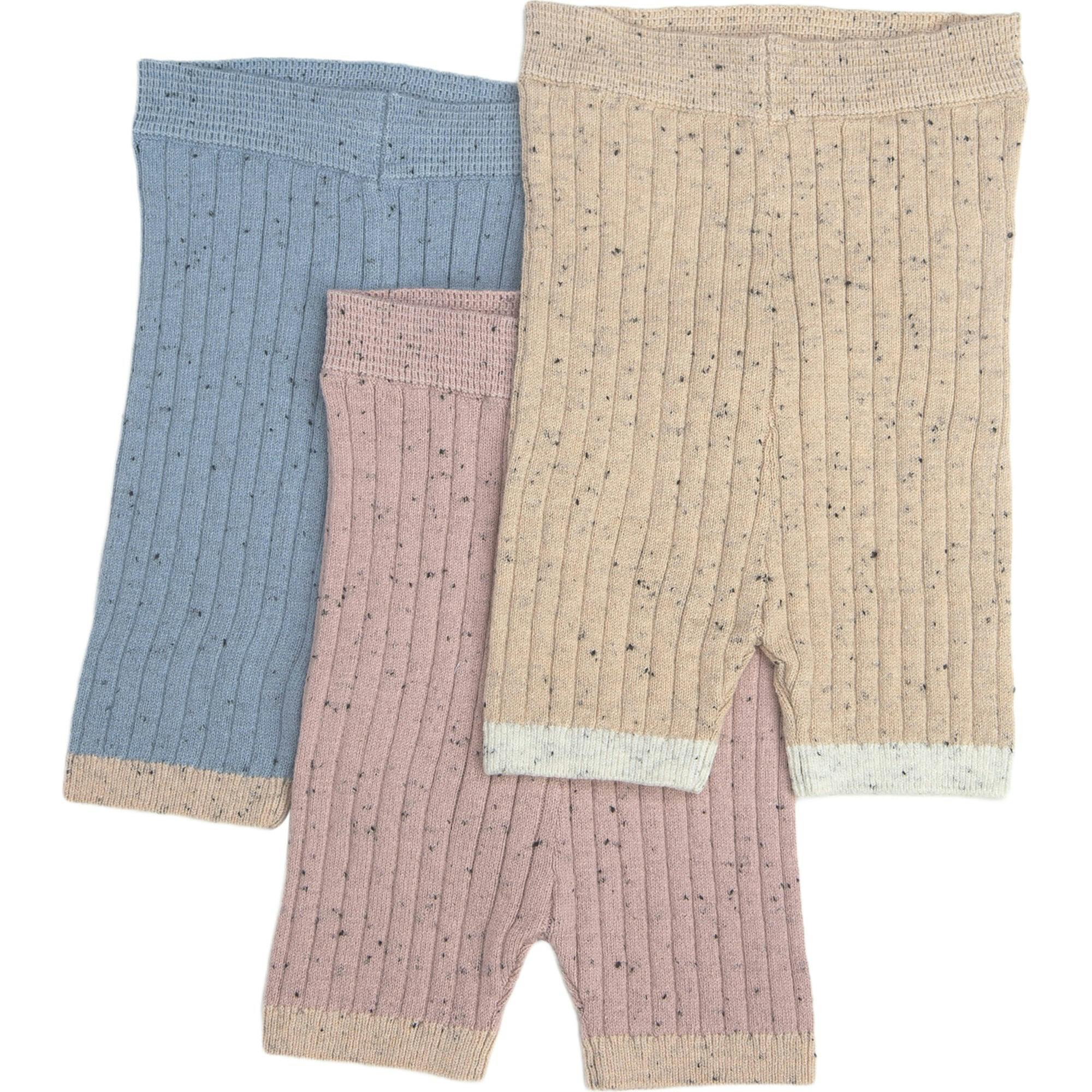 Ribbed Knit Retro Biker Shorts