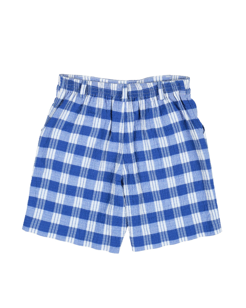 Plaid Seersucker Short