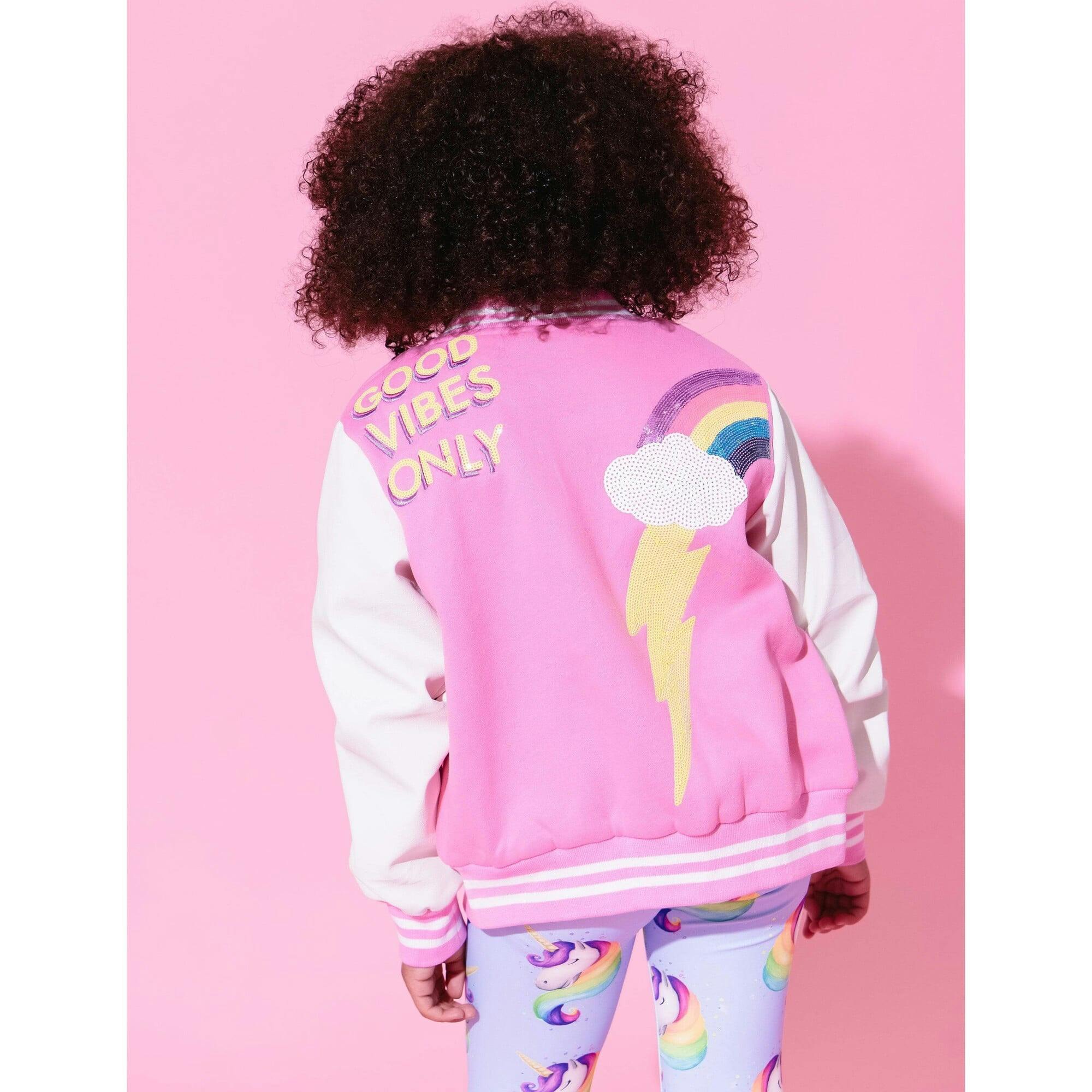 Good Vibes Varsity Bomber Jacket