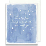 Thank for Being a Part of Our Village Greeting Card