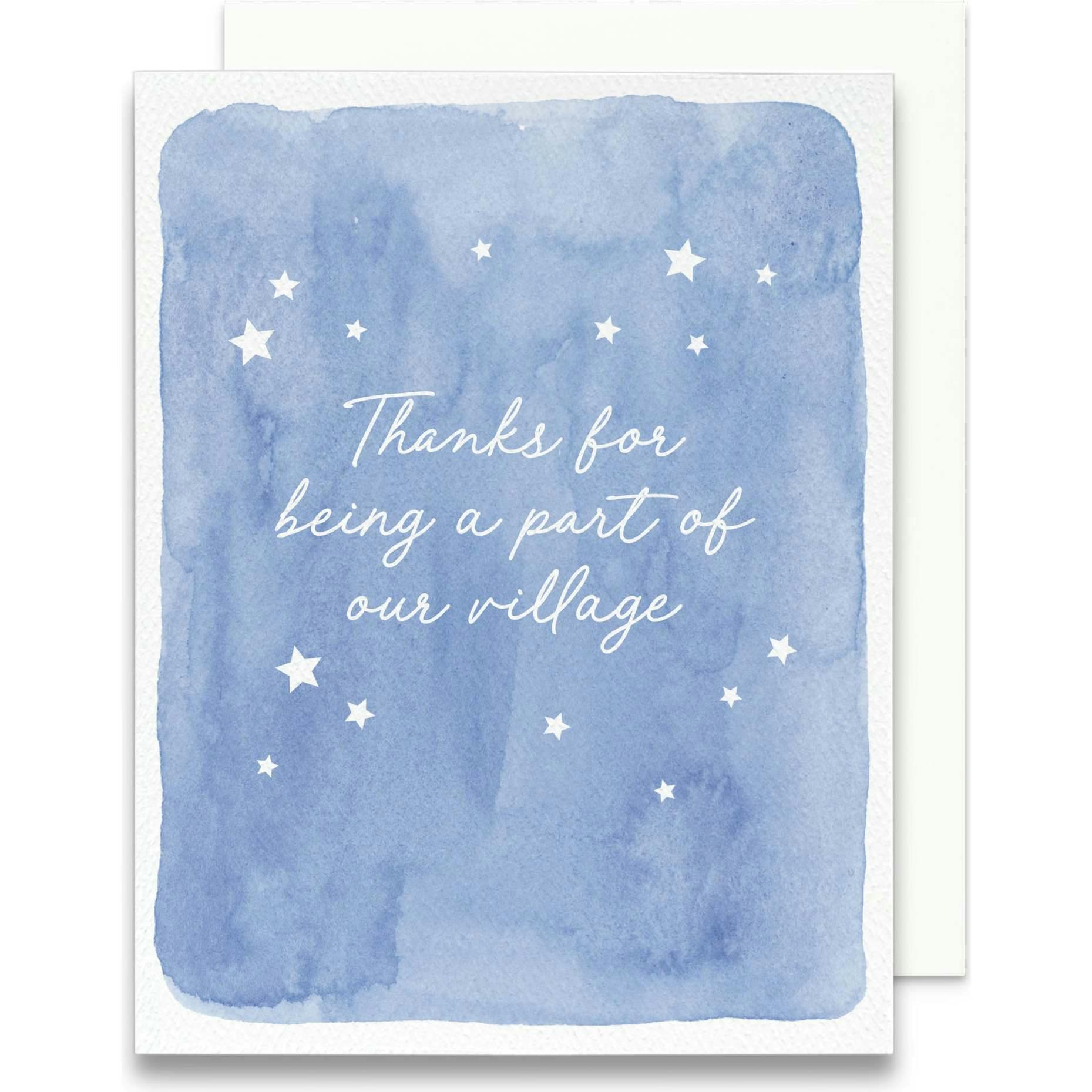 Thank for Being a Part of Our Village Greeting Card