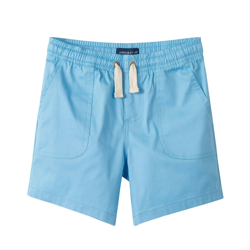Boys Stretch Twill Shorts | Sky Blue