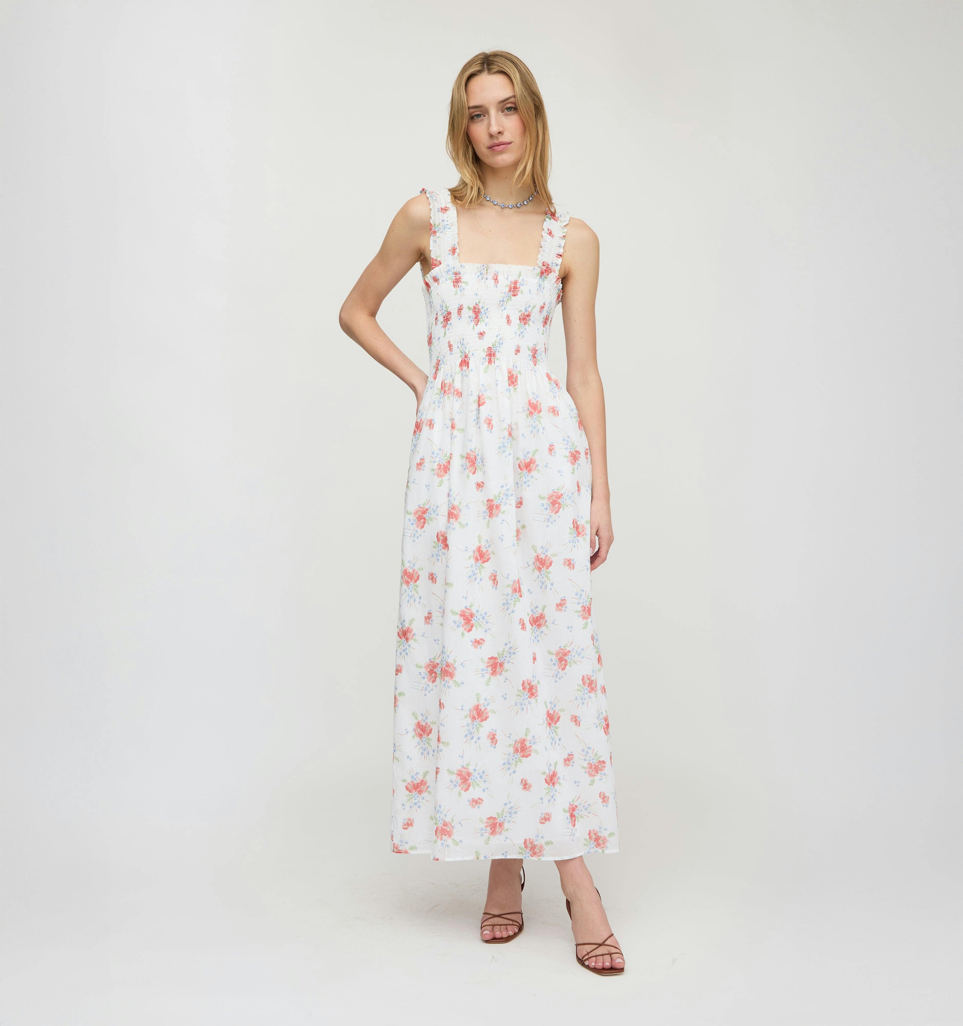 The Ashlyn Nap Dress - Sunburst Blossoms