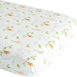 The Safari Party Print Crib Sheet
