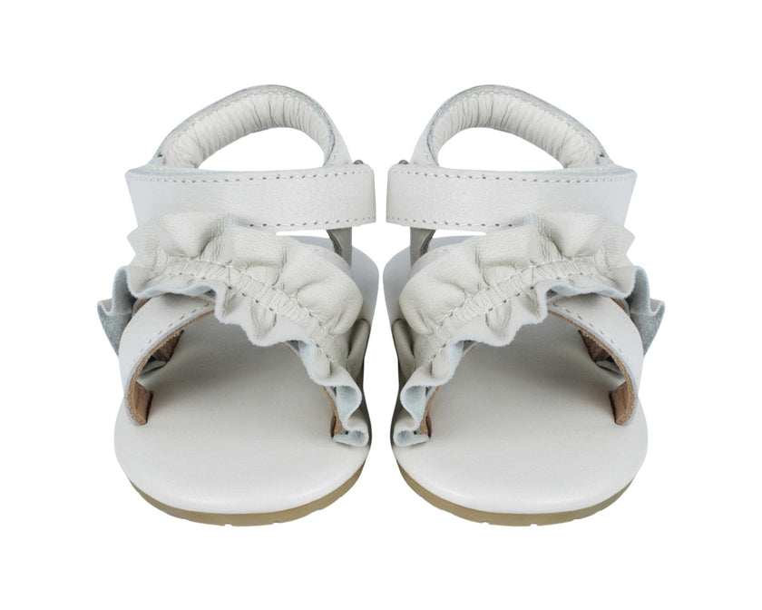 Miene Sandals | Off White Leather