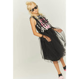 Soft Black Striped Tank T-Shirt