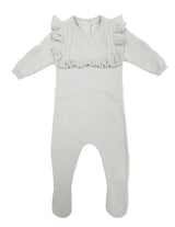 Ruffle Bib Long Sleeve Footie