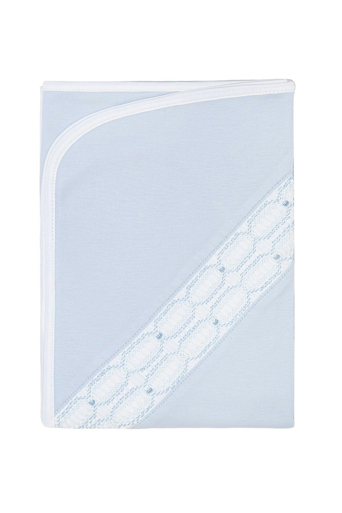 Signature Smocked Boys Receiving Blanket