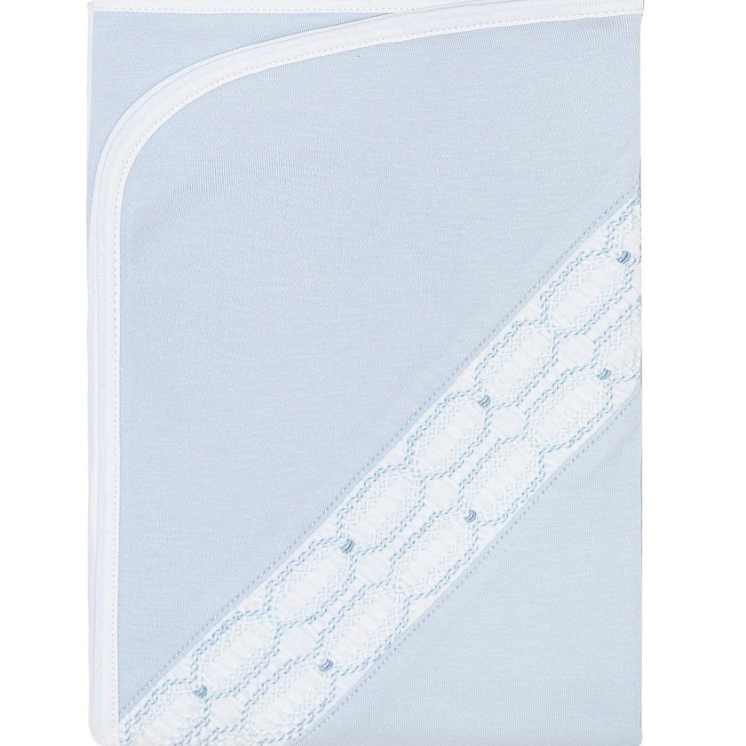 Signature Smocked Boys Receiving Blanket