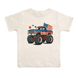American Monster Truck Short Sleeve T-Shirt - Natural Heather