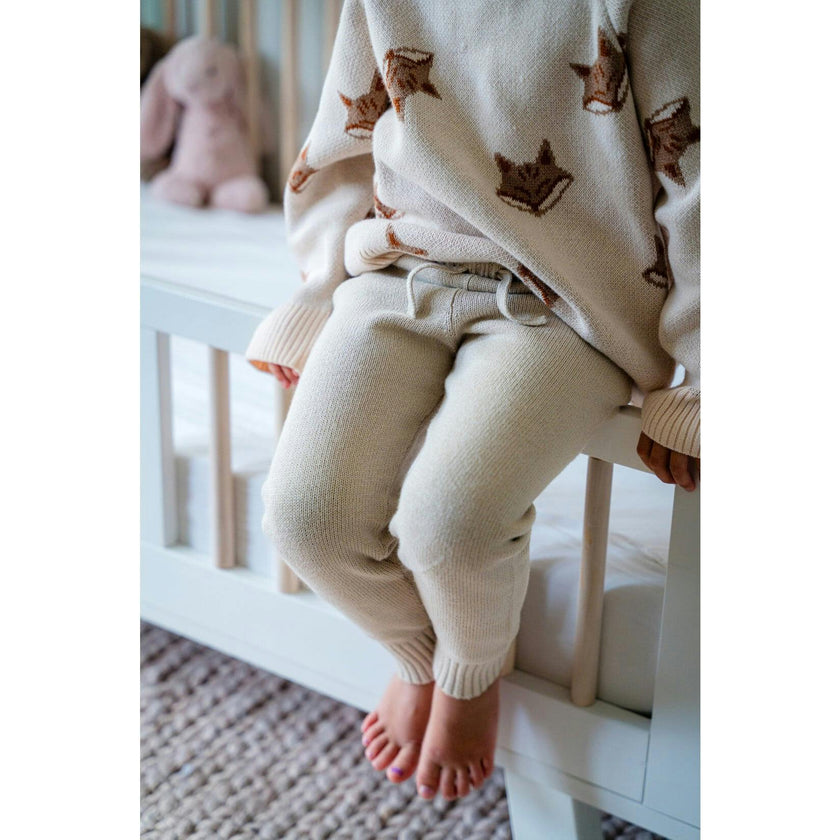 Pima Cotton Knit Jogger in Mocha