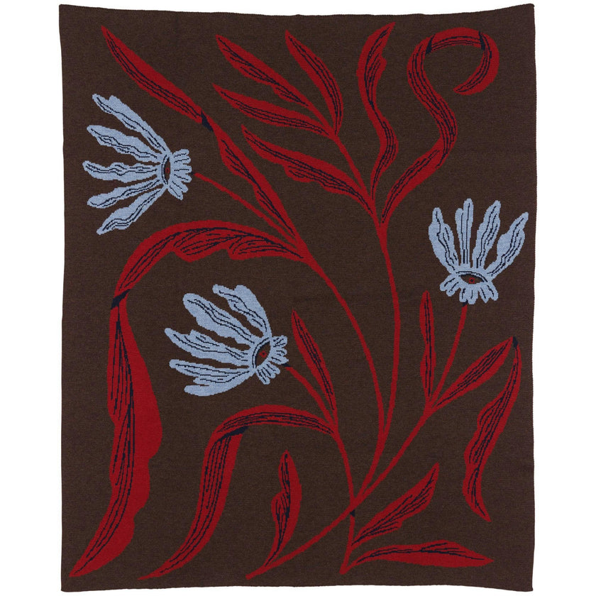 Flora Vision Knit Blanket