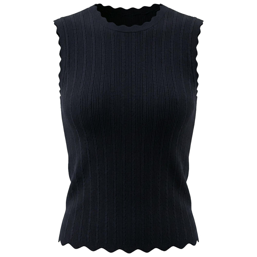Crepe Knit Vest