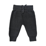 Baby Boy Knit Pants in Charcoal