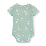 Swimming Koi Cotton Stretch Short Sleeve One Piece