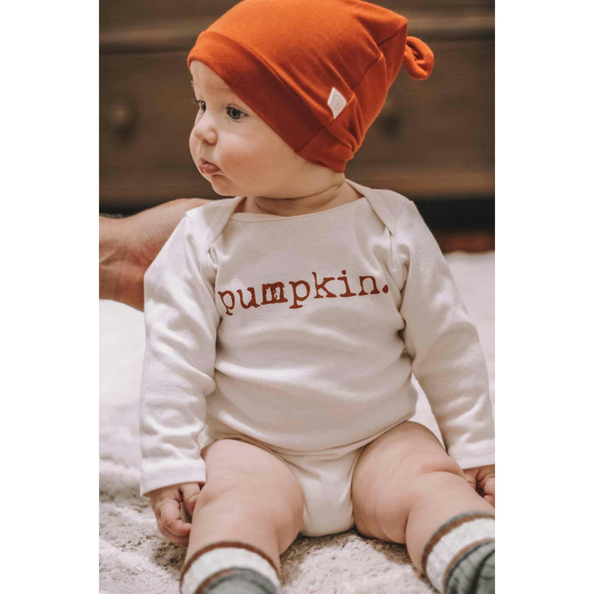 Pumpkin Organic Bodysuit Long Sleeve