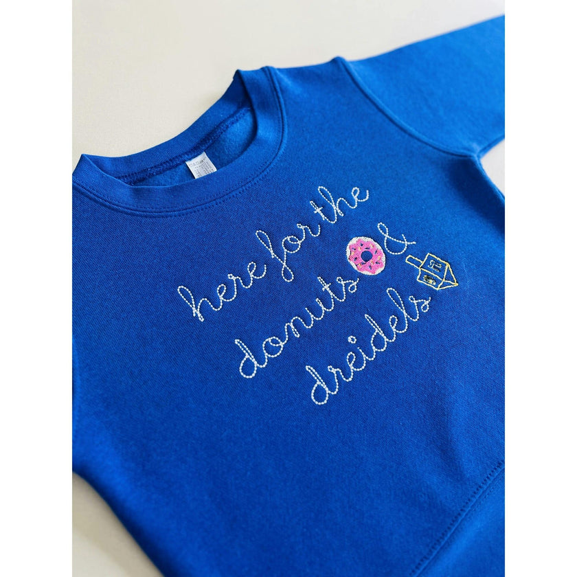 Donuts & Dreidels Baby + Kids Hanukkah Sweatshirt