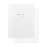 To My Favorite Card