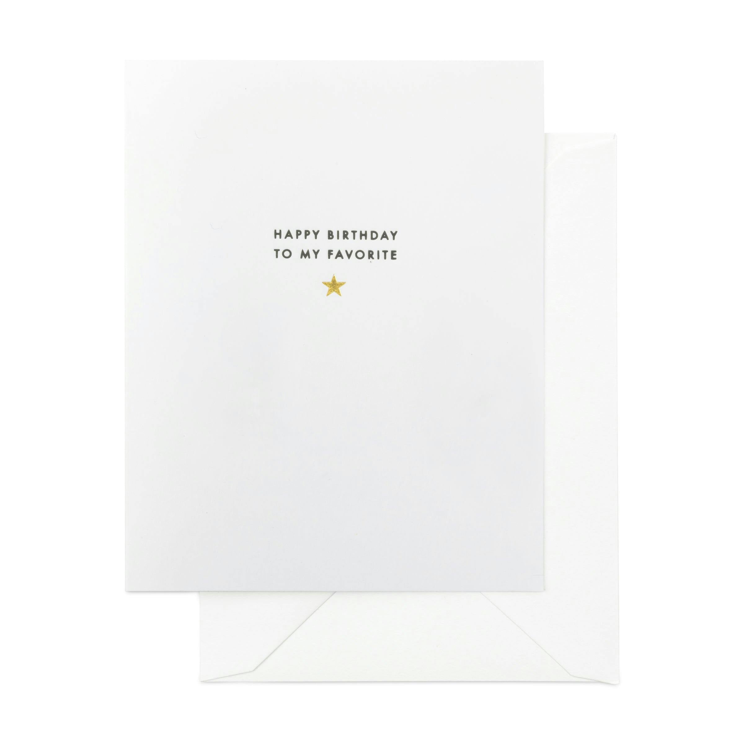 To My Favorite Card