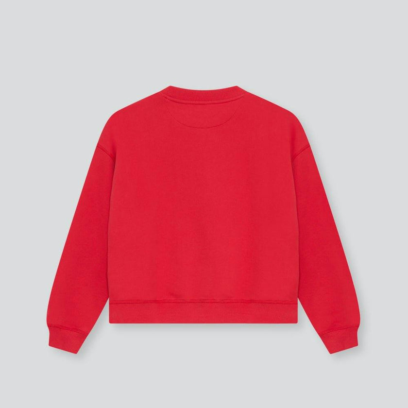 TNS Logo Teen Sweatshirt Tulip Red