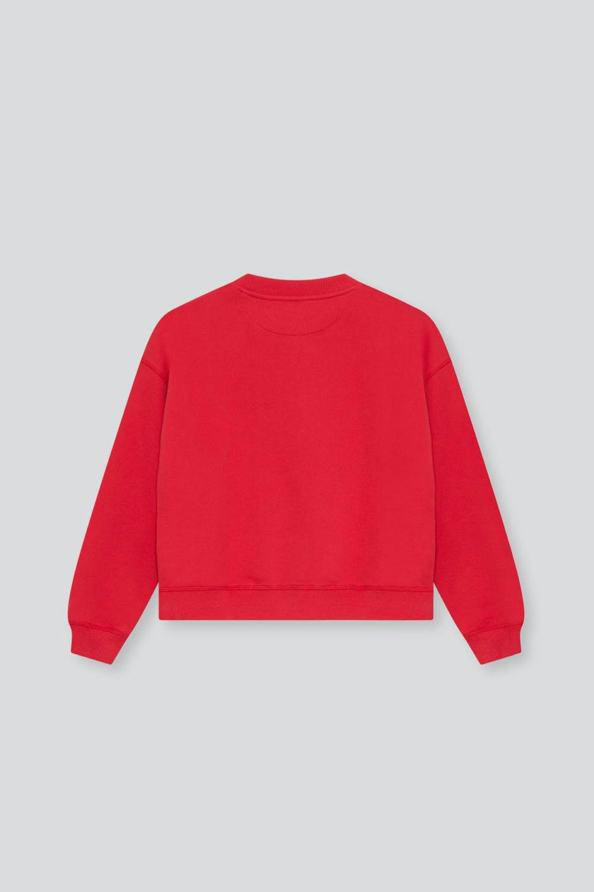 TNS Logo Teen Sweatshirt Tulip Red