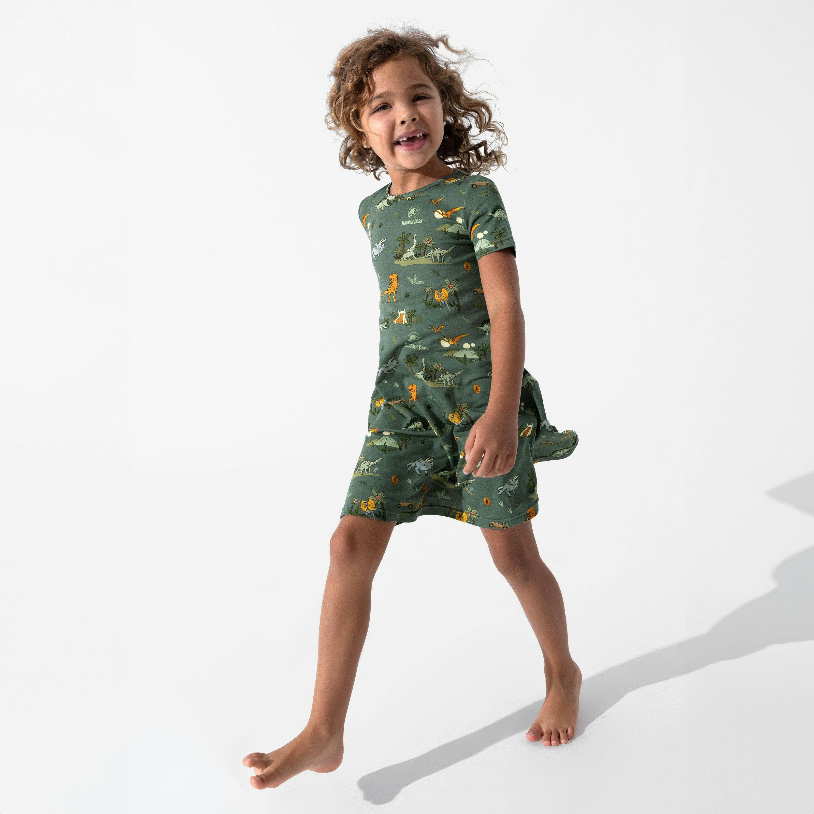 Jurassic Park: Safari Girls' Short Sleeve Dress
