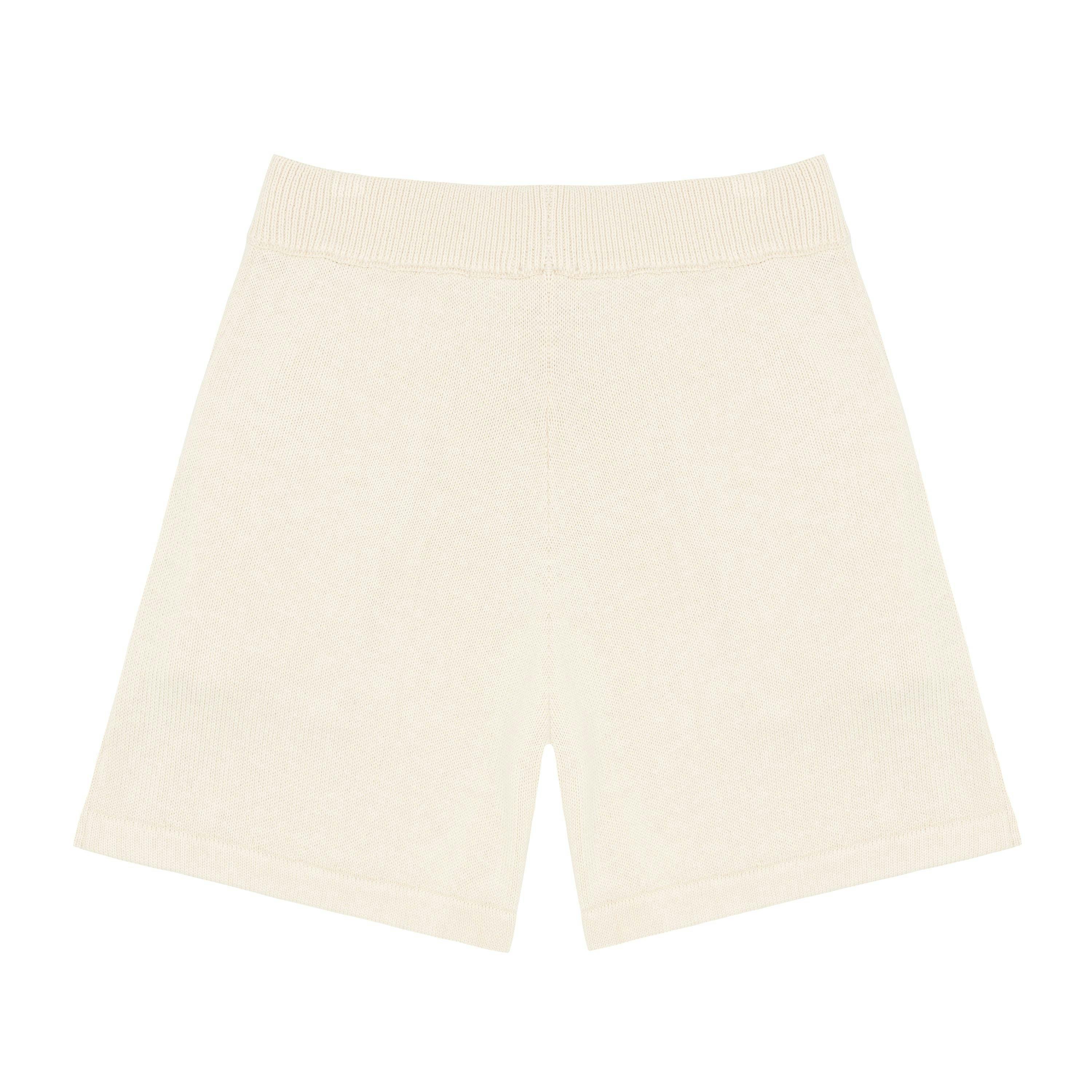 Women's Cream Knit Shorts