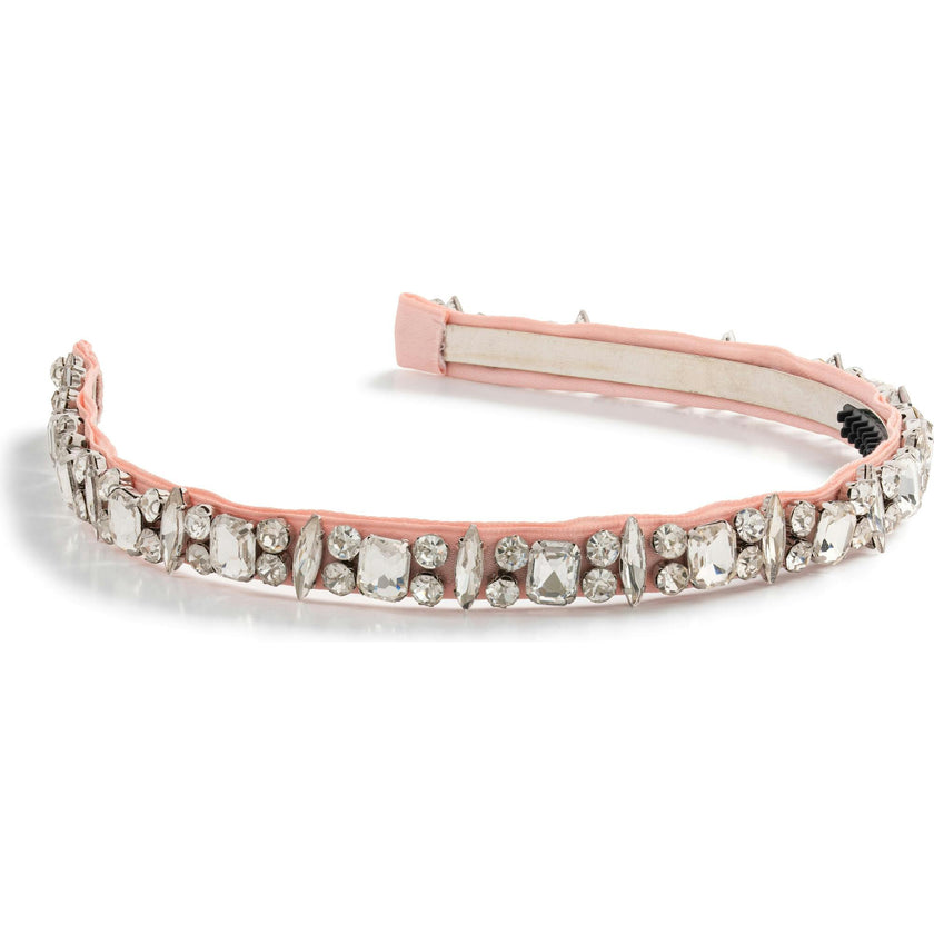 Rock Candy Rhinestone Embellished Satin Headband