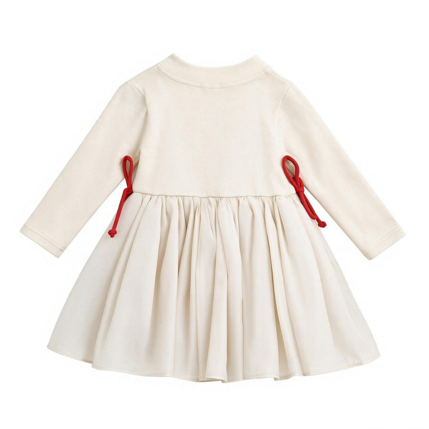 Cream Romy Bow Dress