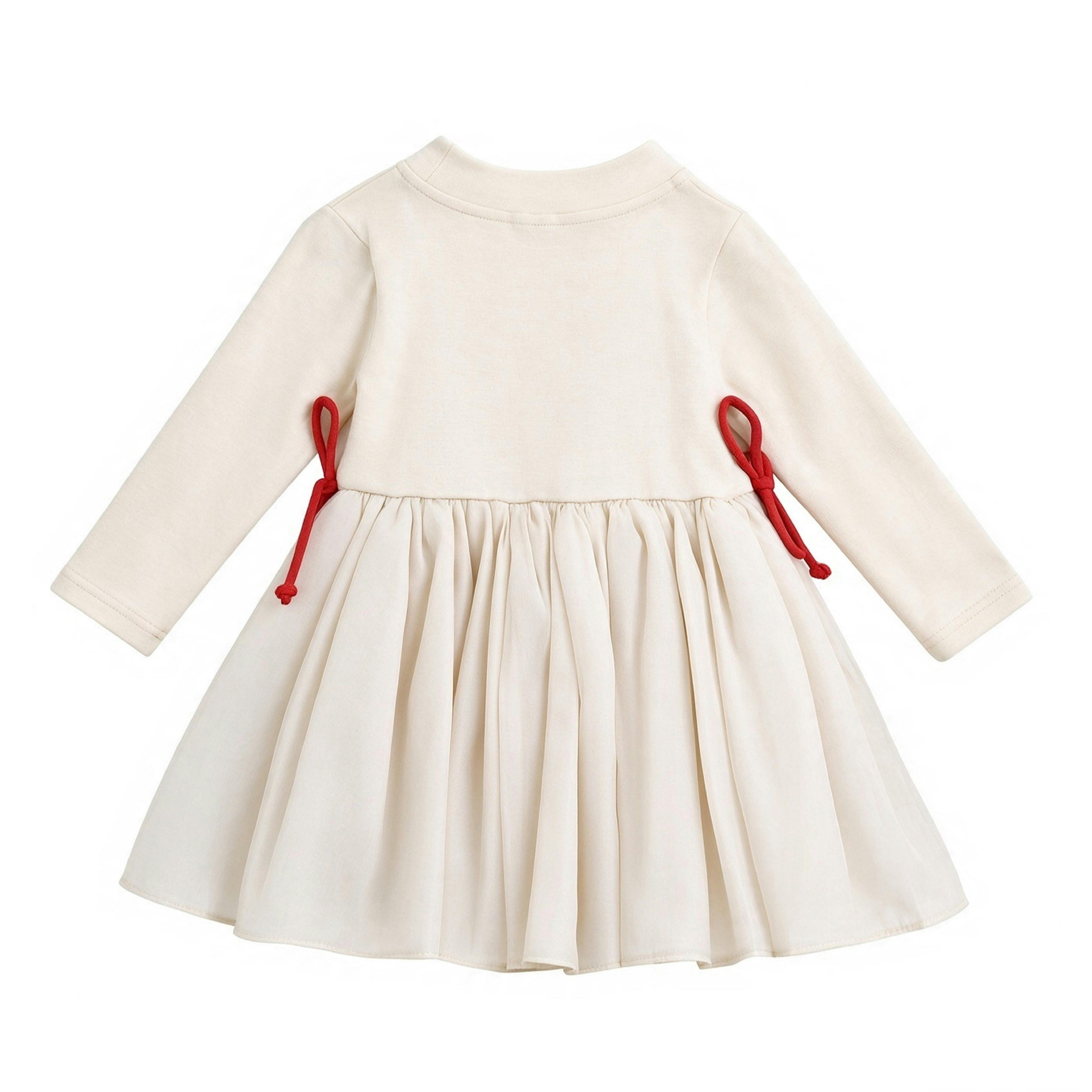 Cream Romy Bow Dress