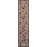 Korsa Geometric Medallion Machine-washable Area Rug