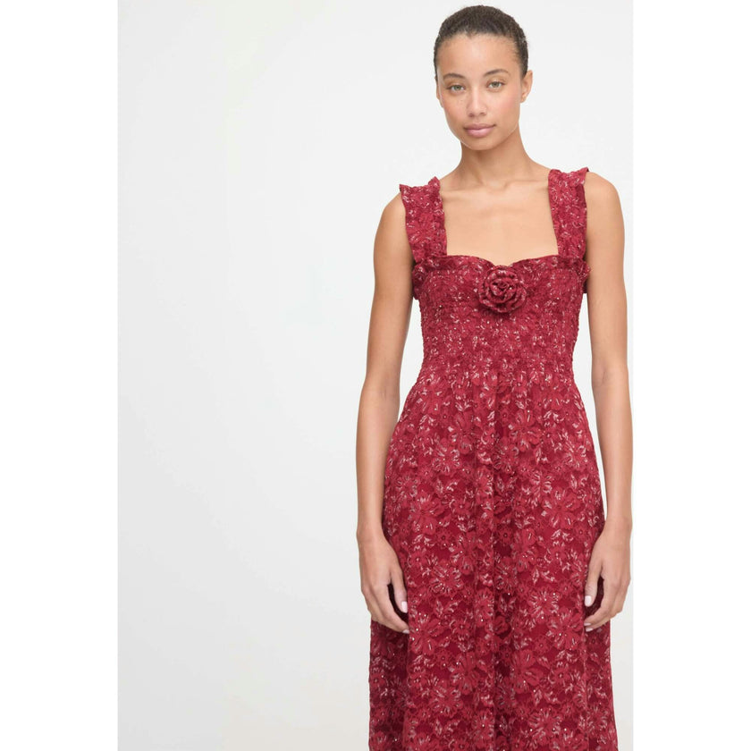 The Rosetta Nap Dress - Claret Lace