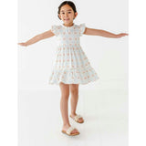 Garden Trellis Ruffle Dress