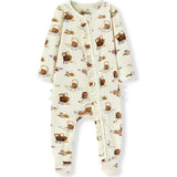 Picnic Organic Cotton Ruffle Footed Romper