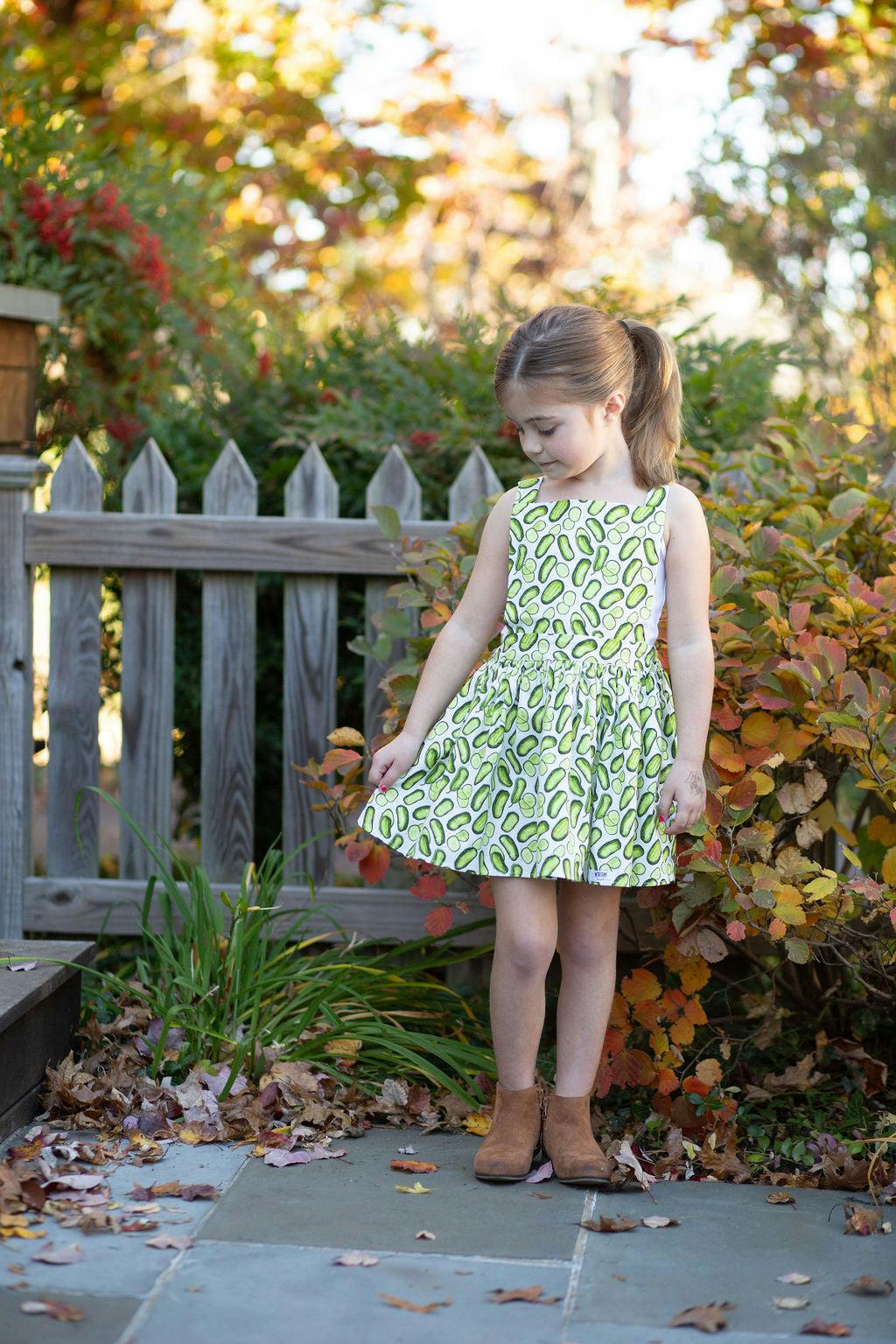 Pinafore Dress in Pickles