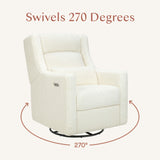 Babyletto Kiwi Plus Power Recliner and Swivel Glider with Power Adjustable Headrest and USB Port
