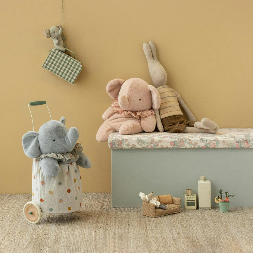 Trolley, Multi dots - Blue