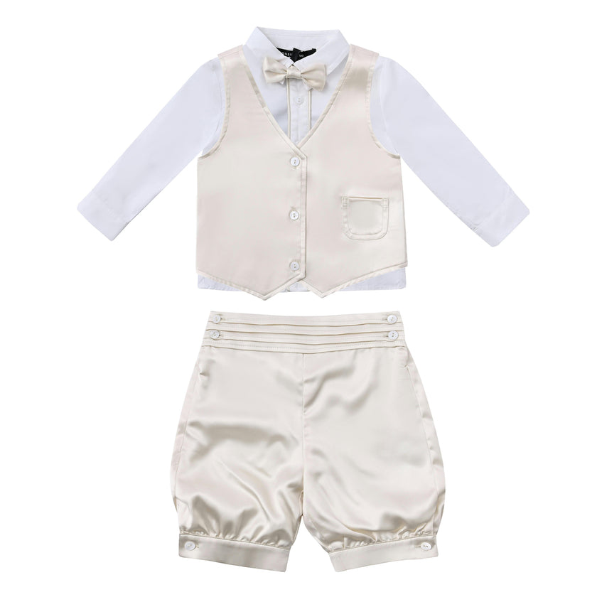 Cream Satin Formal Set