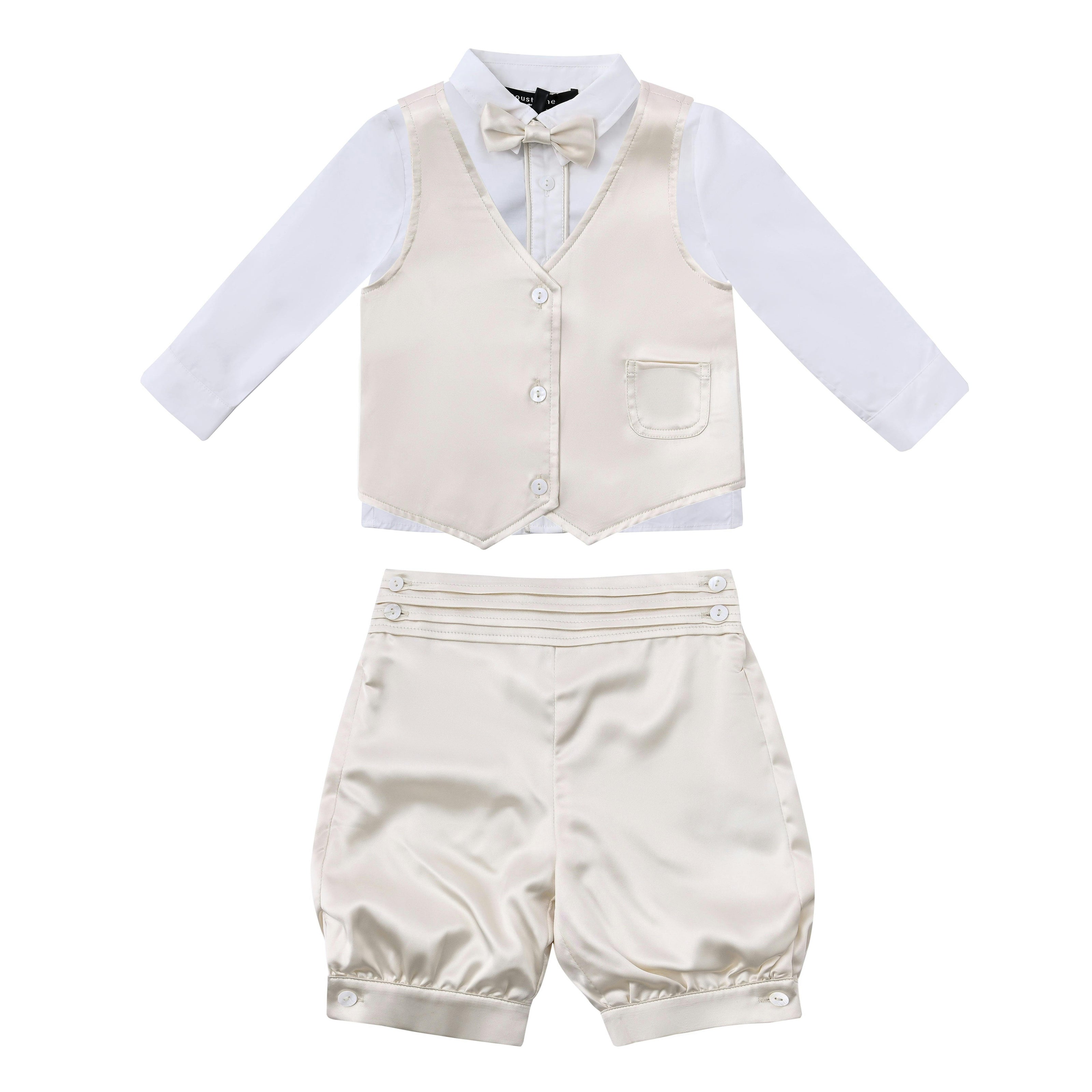 Cream Satin Formal Set